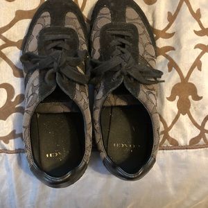 Size 8 lightly used coach sneakers